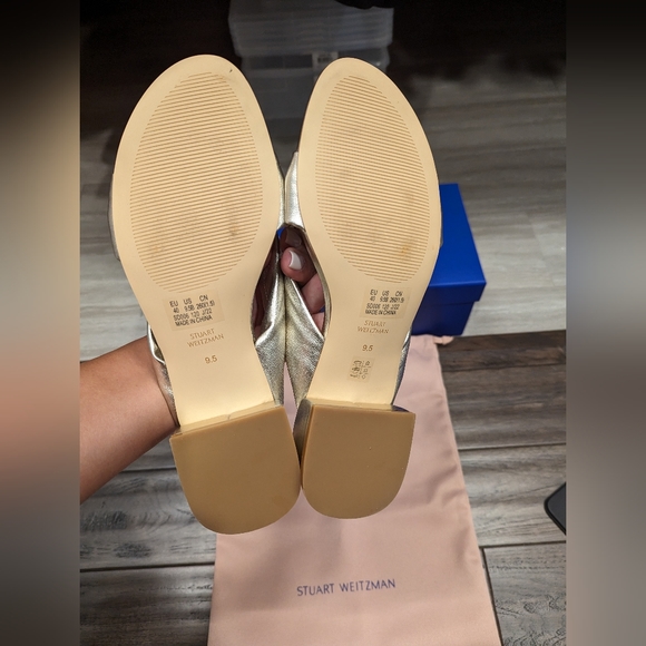 NEW Block Slide in Metallic Nappa leather - Picture 11 of 12